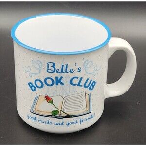 Disney Belle's Book Club Mug Coffee Cup Good Reads Friends Beauty and the Beast